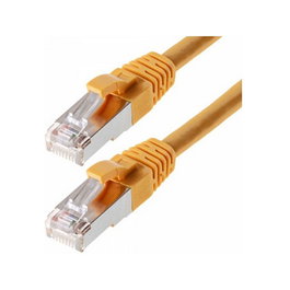 Helos Cable de parcheo Cat.5e SF/UTP AWG 26, 0,5 m, amarillo