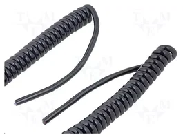 LAPP Cable Espiral UNITRONIC® SPIRAL 4x0,14mm2 Negro