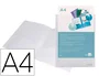 Liderpapel Carpeta Dossier con 2 Bolsas Canguro 45684 Polipropileno DIN A4 Transparente