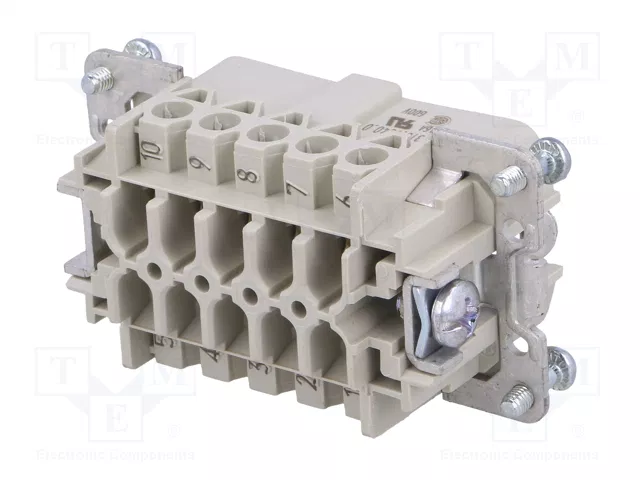 WIELAND Conector HDC Macho de 10 Pines para Panel WIELAND Conector HDC Macho de 10 Pines para Panel