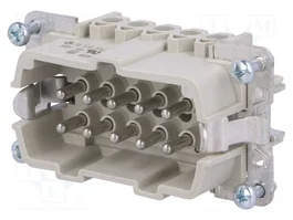 WIELAND Conector HDC Macho de 10 Pines para Panel