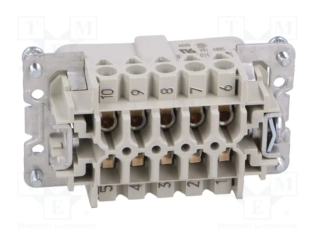 WIELAND Conector HDC Macho de 10 Pines para Panel WIELAND Conector HDC Macho de 10 Pines para Panel