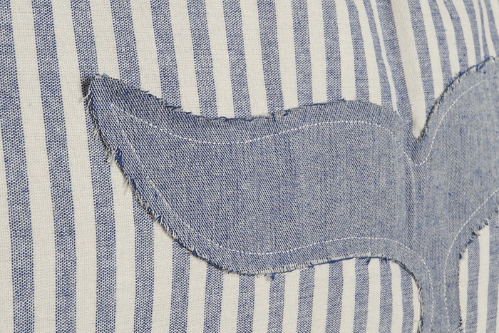 DKD Home Decor Bolso Atlantico Azul Blanco Poliester 60 x 24 x 50 cm (4 Unidades)