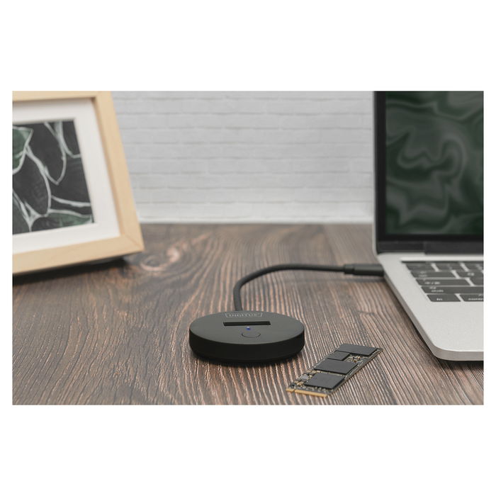 Digitus Docking Station USB-C a NVMe/SATA SSD Negro