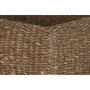DKD Home Decor Set de 3 Maceteros de Seagrass y Metal Natural