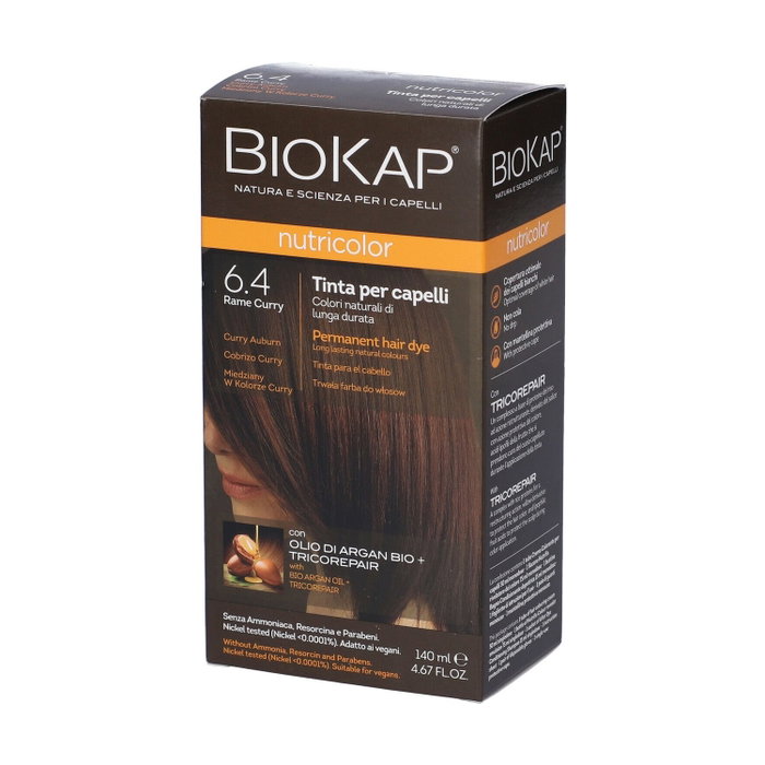 BIOKAP Tinte Nutricolor Cobrizo Curry 6.40 140 ml BIOKAP Tinte Nutricolor Cobrizo Curry 6.40 140 ml