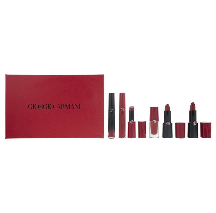 Set Giorgio Armani: Rouge d'Armani, Matte, Cream Lipstick, 400, Four Hundred, 4 g + Lip Maestro, Lip Stain, Liquid Lipstick, 400, 6.5 ml + Lip Magnet, Liquid Lipstick, 400, 3.9 ml + Ecstasy Lacquer , Shining, Lip Gloss, 400, 3 ml + Rouge d'Armani, Cream L Set Giorgio Armani: Rouge d'Armani, Matte, Cream Lipstick, 400, Four Hundred, 4 g + Lip Maestro, Lip Stain, Liquid Lipstick, 400, 6.5 ml + Lip Magnet, Liquid Lipstick, 400, 3.9 ml + Ecstasy Lacquer , Shining, Lip Gloss, 400, 3 ml + Rouge d'Armani, Cream L