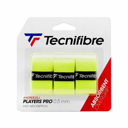 Overgrip de Tenis Tecnifibre Players Pro Neon Amarillo 3 Unidades