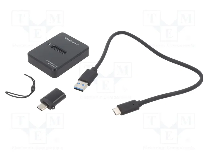 QOLTEC Estación de acoplamiento USB 3.1 Gen 1 Negro QOLTEC Estación de acoplamiento USB 3.1 Gen 1 Negro