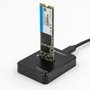 QOLTEC Estación de acoplamiento USB 3.1 Gen 1 Negro