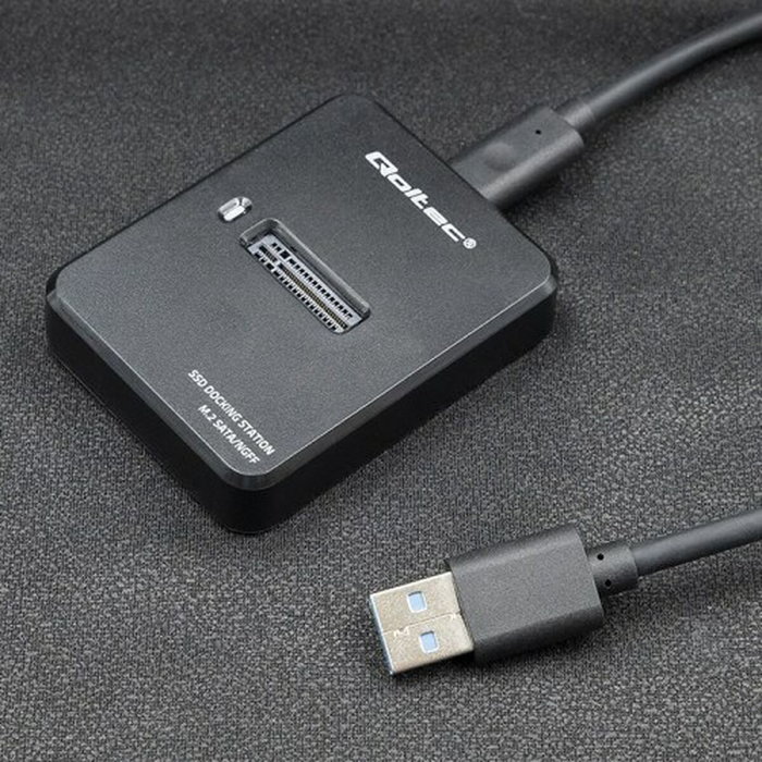 QOLTEC Estación de acoplamiento USB 3.1 Gen 1 Negro QOLTEC Estación de acoplamiento USB 3.1 Gen 1 Negro