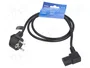 SAVIO Cable de Alimentación H03VV-F 3x0,75mm2 Negro 1,2m