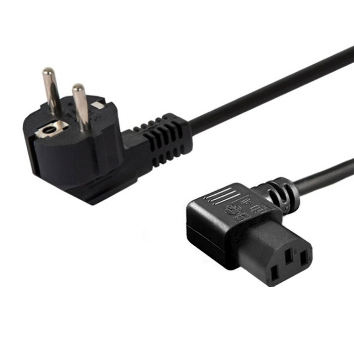 SAVIO Cable de Alimentación H03VV-F 3x0,75mm2 Negro 1,2m