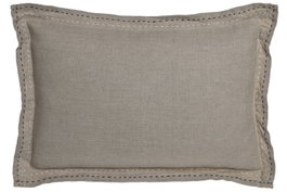 DKD Home Decor Pack de 2 Cojines de Lino Natural 60x40 cm