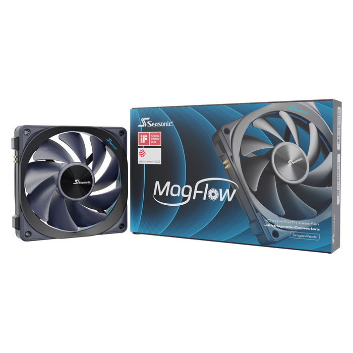 Seasonic MagFlow 1225PWM - 120mm Ventilador PWM (1 Unidad) Negro