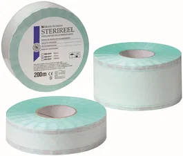Covetrus Rollo de Esterilizacion Sterireel 250 mm x 200 m, Sin Latex, Indicadores No Toxicos, Mantiene Esterilidad 180 Dias