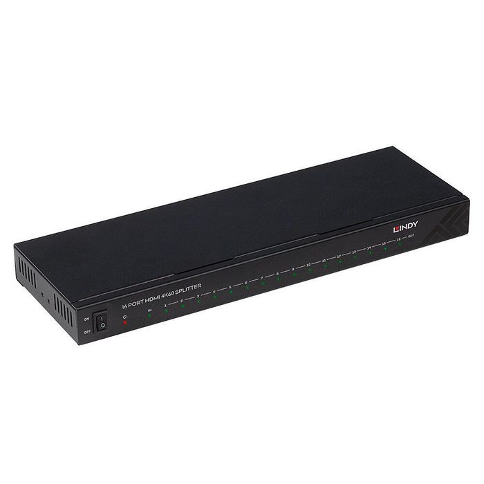 Lindy Splitter HDMI 38239 de 16 Puertos, 4K Ultra HD, Negro Lindy Splitter HDMI 38239 de 16 Puertos, 4K Ultra HD, Negro