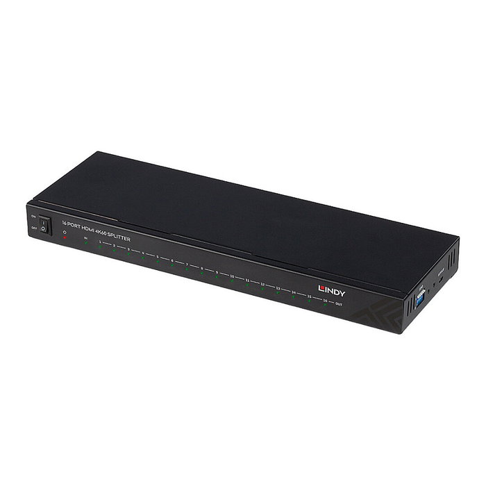 Lindy Splitter HDMI 38239 de 16 Puertos, 4K Ultra HD, Negro Lindy Splitter HDMI 38239 de 16 Puertos, 4K Ultra HD, Negro
