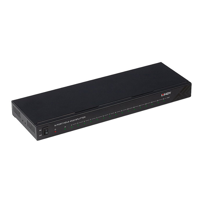 Lindy Splitter HDMI 38239 de 16 Puertos, 4K Ultra HD, Negro Lindy Splitter HDMI 38239 de 16 Puertos, 4K Ultra HD, Negro