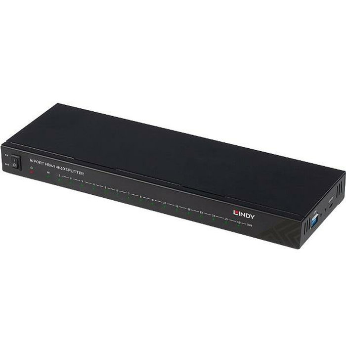 Lindy Splitter HDMI 38239 de 16 Puertos, 4K Ultra HD, Negro Lindy Splitter HDMI 38239 de 16 Puertos, 4K Ultra HD, Negro