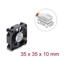 DeLOCK Ventilador axial 5 V DC 35 x 35 x 10 mm negro