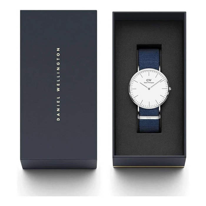 Daniel Wellington DW00600276 con correa de tela azul