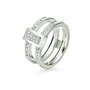 Folli Follie Anillo Plateado de Acero Inoxidable Talla 52