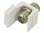 GOOBAY Conector RF Keystone F tomacorriente 75Ω Blanco