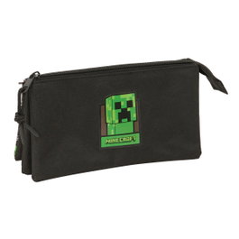 Safta Estuche Portatodo Triple Minecraft