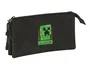 Safta Estuche Portatodo Triple Minecraft