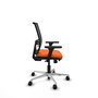PIQUERAS Y CRESPO Silla de oficina Yunquera Naranja y Negro