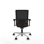 PIQUERAS Y CRESPO Silla de oficina Yunquera Naranja y Negro
