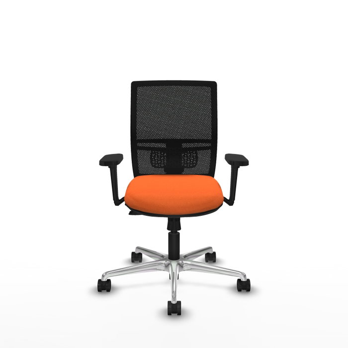 PIQUERAS Y CRESPO Silla de oficina Yunquera Naranja y Negro