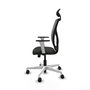 PIQUERAS Y CRESPO Silla de oficina Motilla con mecanismo Sincro/Traslack Negro y Gris