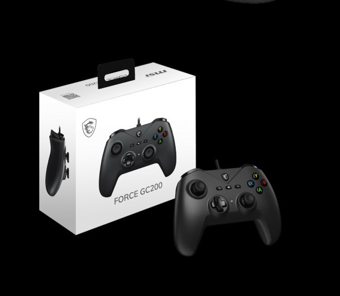 MSI FORCE GC200 Gamepad Negro con Gatillos Hall y Palancas Analógicas - Referencia S10-04G0090-EC4