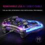 Mars Gaming MGP-C Gamepad Negro Translúcido con Iluminación RGB