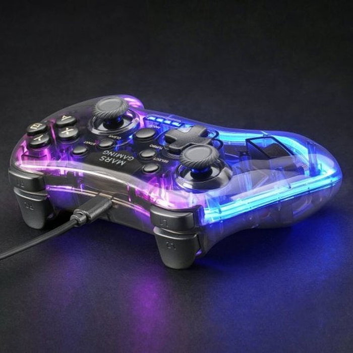 Mars Gaming MGP-C Gamepad Negro Translúcido con Iluminación RGB Mars Gaming MGP-C Gamepad Negro Translúcido con Iluminación RGB