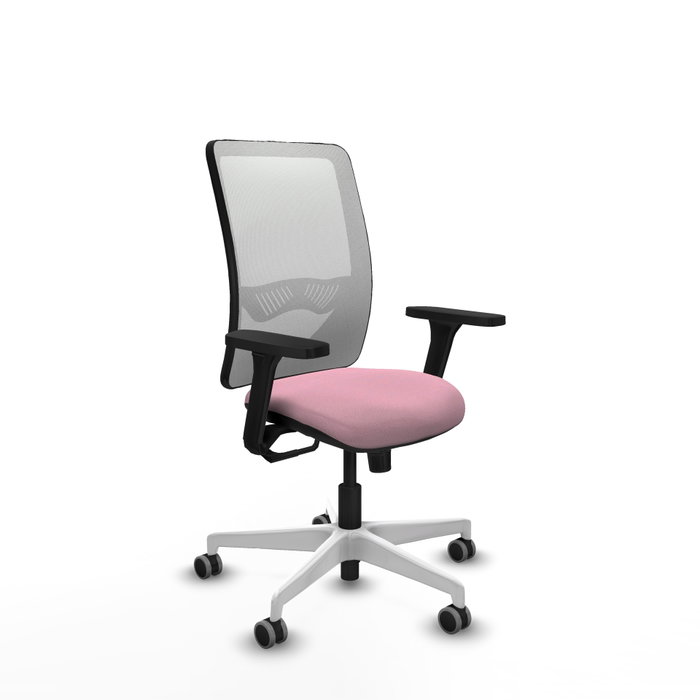 PIQUERAS Y CRESPO Silla de Oficina Zulema Rosa y Blanco con Mecanismo Sincro PIQUERAS Y CRESPO Silla de Oficina Zulema Rosa y Blanco con Mecanismo Sincro