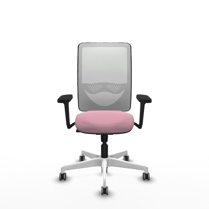 PIQUERAS Y CRESPO Silla de Oficina Zulema Rosa y Blanco con Mecanismo Sincro PIQUERAS Y CRESPO Silla de Oficina Zulema Rosa y Blanco con Mecanismo Sincro