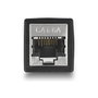 DeLOCK Adaptador RJ45 hembra a RJ45 hembra Cat.6A negro