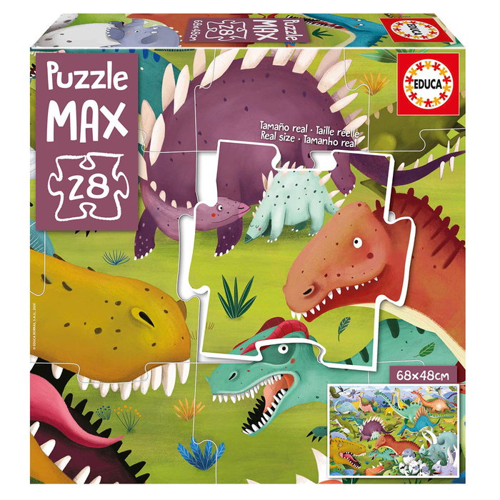 Educa Puzzle 19954 Dinosaurios Max Infantil 28 Piezas Educa Puzzle 19954 Dinosaurios Max Infantil 28 Piezas