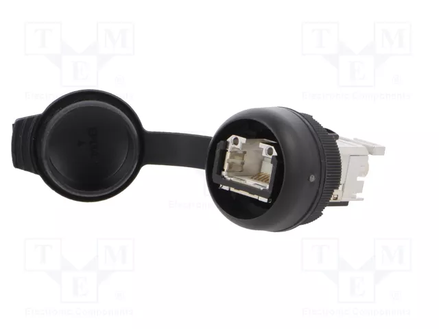 WEIDMÜLLER Tomacorriente RJ45 FrontCom Negro IP65 WEIDMÜLLER Tomacorriente RJ45 FrontCom Negro IP65
