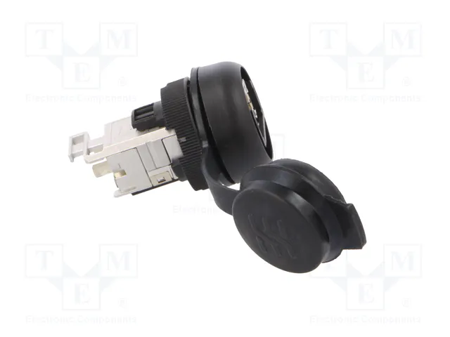 WEIDMÜLLER Tomacorriente RJ45 FrontCom Negro IP65 WEIDMÜLLER Tomacorriente RJ45 FrontCom Negro IP65