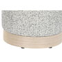 DKD Home Decor Reposapiés de Poliéster Gris Claro 32x32x38 cm