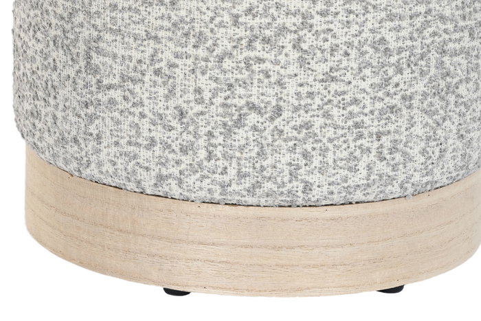 DKD Home Decor Reposapies Scandi Gris Claro 32 x 38 x 32 cm