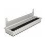 DeLOCK Pasacables para montaje en mesa con cepillo 280 x 80 x 28 mm plata