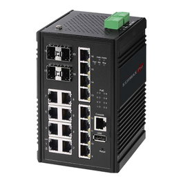 Edimax Switch Industrial Gestionado 16 Puertos Gigabit PoE+ 8xPoE+ 4xSFP IGS-5416P