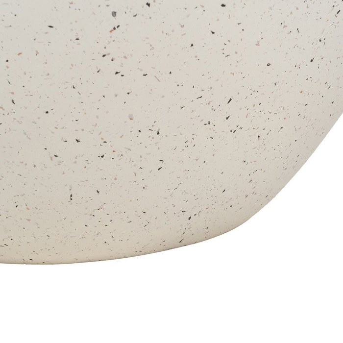 Ixia Mesa de centro blanca de fibra de magnesio 90 x 90 x 40 cm