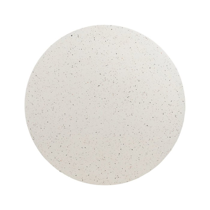 Ixia Mesa de centro blanca de fibra de magnesio 90 x 90 x 40 cm