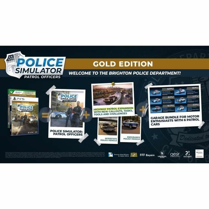 Microids Oficiales de patrulla del simulador de policía - Edición dorada - PS5
